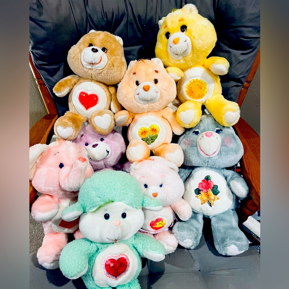 1983 & 1984 Plush Care Bears (Full set of 8)